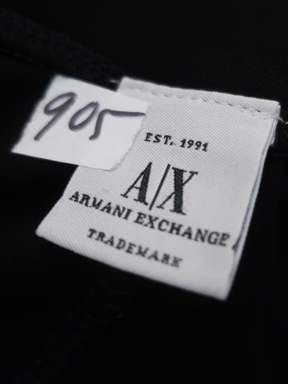 Womens Armani Exchange Black Elastic Waist Pull On Pants M - Picture 11 of 11